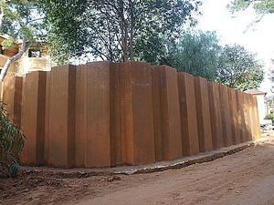 mur de soutènement en béton