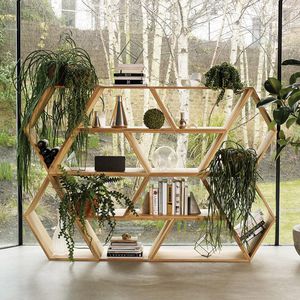 étagère modulable / contemporaine / en chêne / en noyer