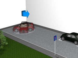plateforme pour parking tournante