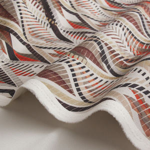 tissu d'ameublement / pour rideaux / à motif géométrique / à motif animalier
