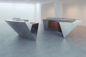 cuisine contemporaine / en verre / en bois / en inox