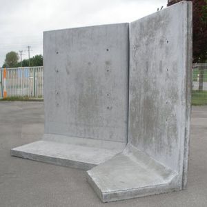 mur en béton armé