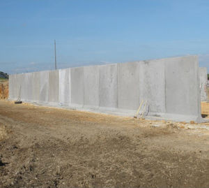 mur en béton armé