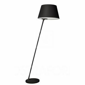 lampe sur pied / contemporaine / en tissu / en métal