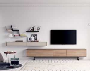 ensemble TV mural contemporain 1