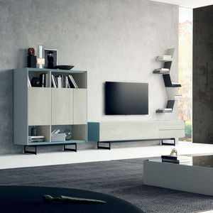 ensemble TV mural contemporain 1