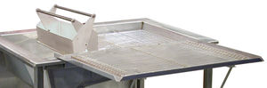 table de préparation en acier inoxydable / mobile / professionnelle