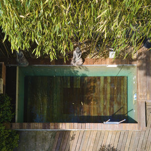 fond mobile pour piscine en bois