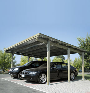 abri de voiture en bois