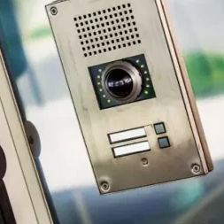 système de visiophone en acier inoxydable brossé