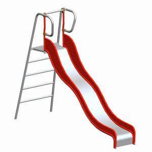 toboggan droit / pour aire de jeux / en acier inoxydable