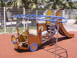 véhicule pour aire de jeux
