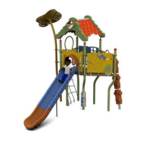 structure de jeu pour aire de jeux / en plastique / en acier / en HPL