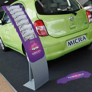 porte-brochures en acier