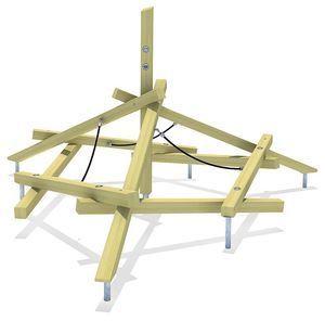 parcour d'obstacles pour aire de jeux