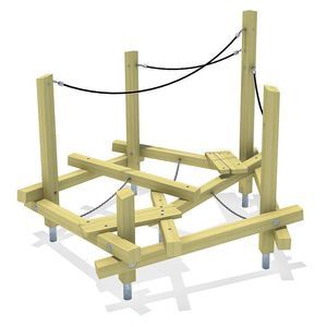 parcour d'obstacles pour aire de jeux