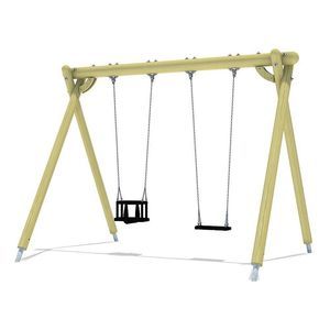 balançoire en bois