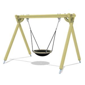 balançoire en bois