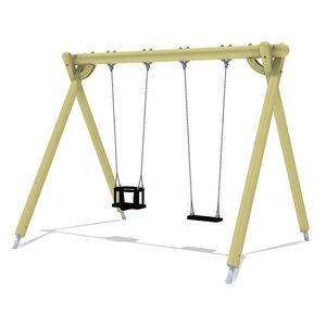 balançoire en bois