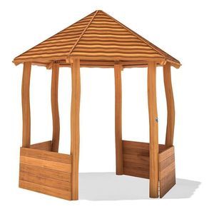 pavillon de jardin en bois huilé
