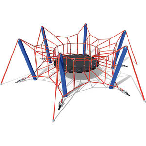 grimpeur avec trampoline