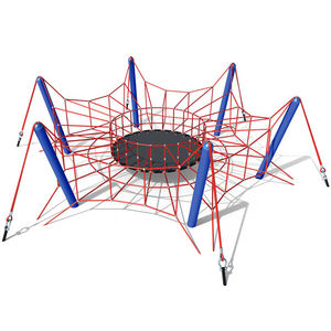 grimpeur avec trampoline