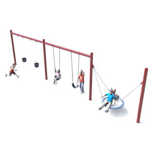 balançoire en métal / multiple / pour parc de jeux