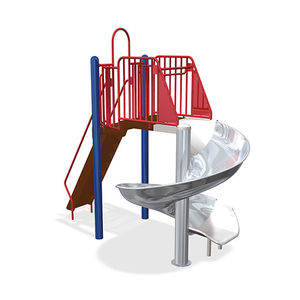 toboggan tournant / pour aire de jeux / en acier inoxydable