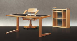 bureau multimédia / en ébène de macassar / contemporain / professionnel