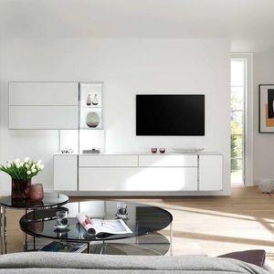 ensemble TV mural contemporain