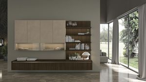 ensemble TV mural contemporain 1