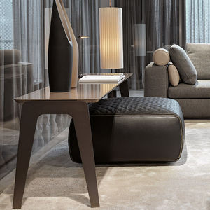 ottoman contemporain / en cuir / d'intérieur / par Rodolfo Dordoni