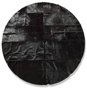 tapis contemporain / à motif / en cuir / en peau de bête
