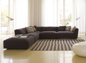 canapé d'angle / modulable / contemporain / en tissu