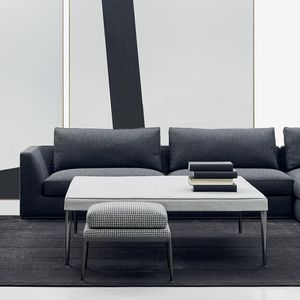 pouf contemporain / en tissu / en aluminium / par Antonio Citterio