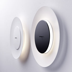 applique murale contemporaine / en aluminium / fluorescente / ronde