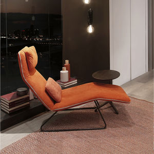 chaise longue contemporaine / en tissu / professionnelle