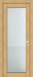porte d'intérieure / battante / en bois / vitrée