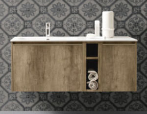 meuble vasque mural