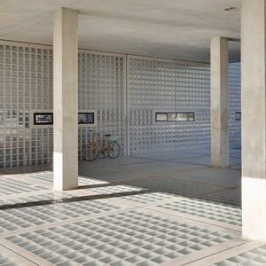 brique de verre carrée