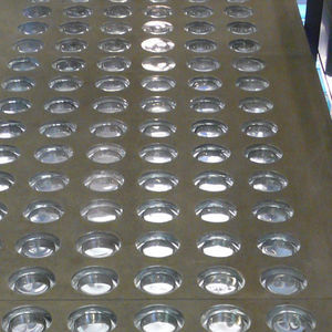 brique de verre ronde