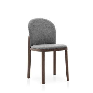 chaise contemporaine / tapissée / avec accoudoirs / en tissu