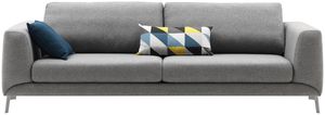 canapé d'angle / modulable / contemporain / en cuir