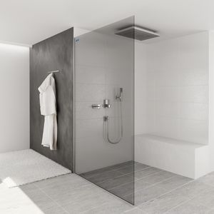 paroi de douche fixe / rectangulaire / en verre / résidentielle