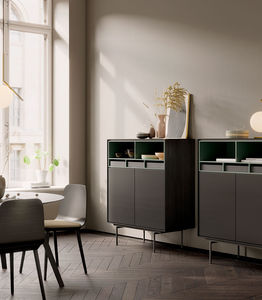 buffet haut / contemporain / en chêne / en noyer
