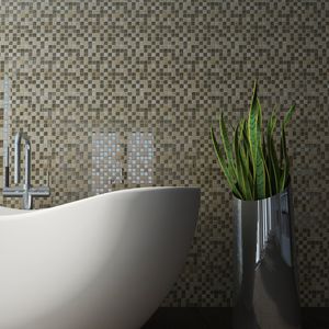 carrelage de salle de bain / de cuisine / mural / en verre