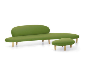 canapé contemporain / en noyer / en érable / en tissu