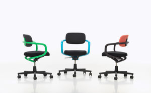 chaise de bureau contemporaine / réglable / tapissée / avec accoudoirs