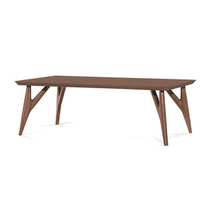 table basse design scandinave / en chêne / en bois massif / en plaqué bois