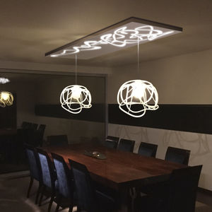 lampe suspendue / design original / en métal / à LED